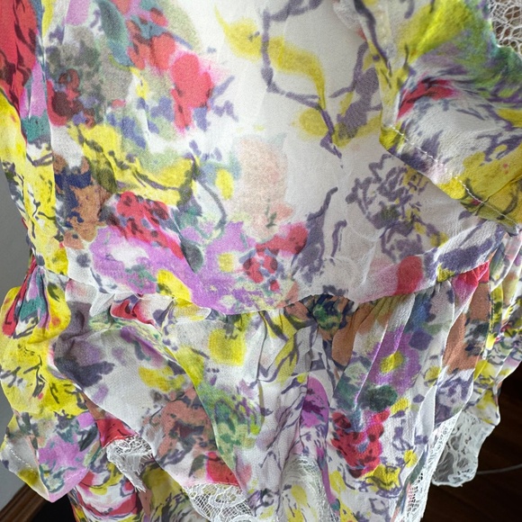 Anthropologie Sleeveless Lace-Back Tiered Mini Dress – Feminine, Flowy & Flatter - Picture 10 of 16